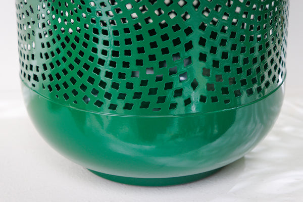 Lantern Candlelight 30cm Metal Green