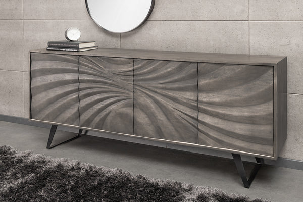Sideboard Hurricane 175cm Acacia Wood Grey