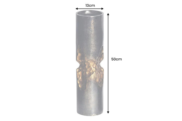 Decorative Vase Precious 50cm Metal Black Gold
