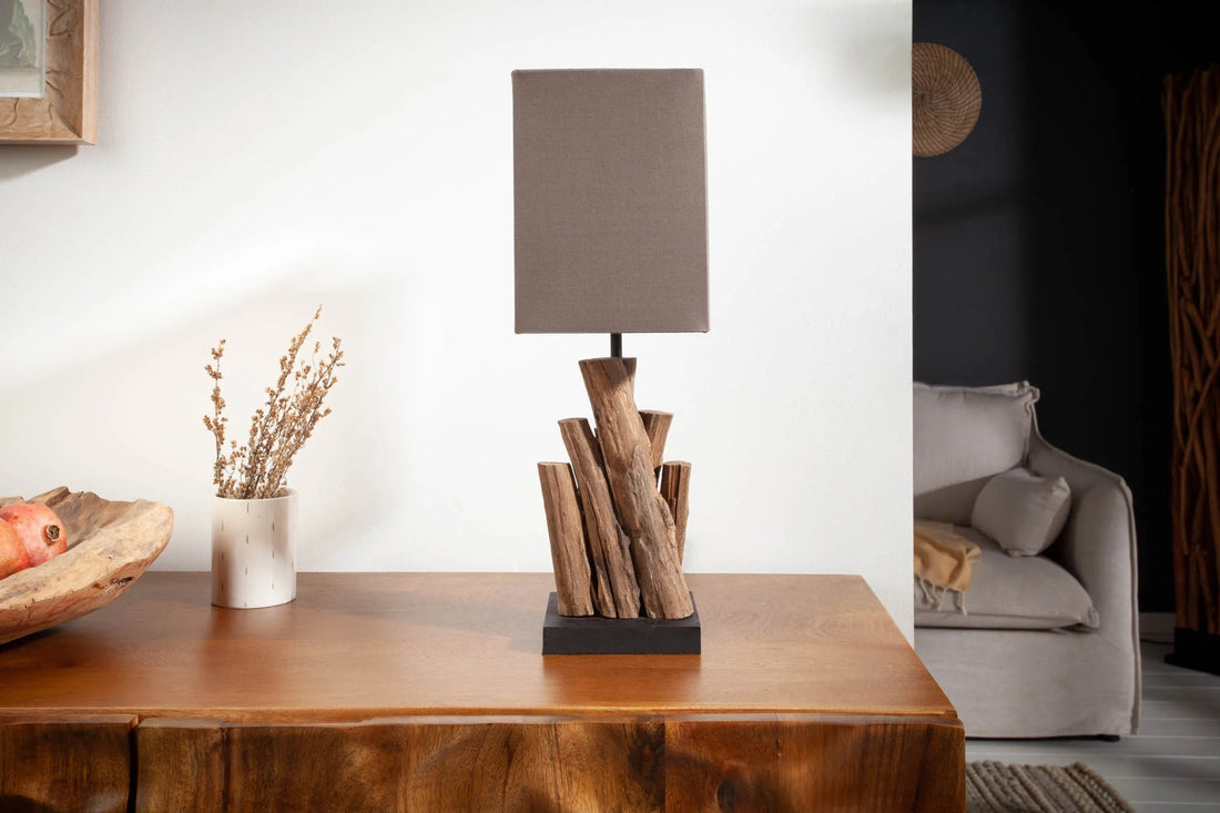 Table Lamp Pure Nature 45cm Driftwood Brown