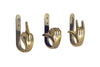 Coat Hook Fingers 17cm Metal Brass