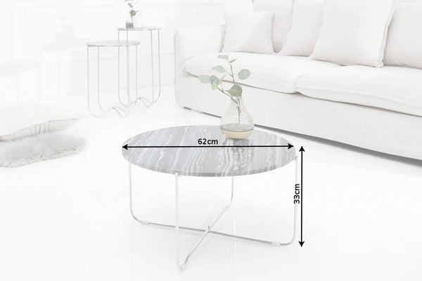 Round Coffee Table Talisman 62cm Marble Grey