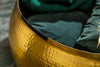 Round Coffee Table Orient Storage 70cm Metal Gold