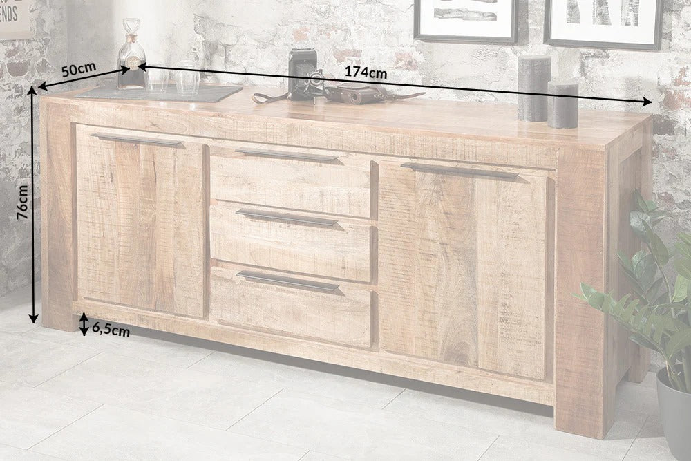 Sideboard Blacksmith 174cm Mango Wood Natural