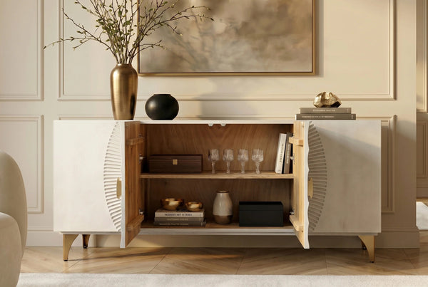 Sideboard Golden Eye 177cm Mango Wood White