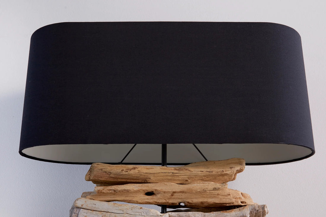 Table Lamp Riverine II 50cm Driftwood Black