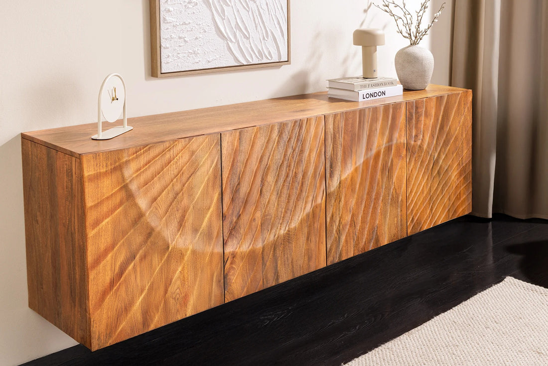Floating Sideboard Fossil 177cm Mango Wood Brown