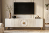 TV Stand Golden Eye 180cm Mango Wood White