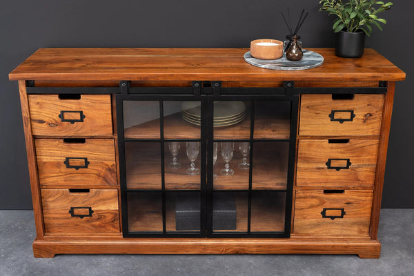 Sideboard Conquest 148cm Acacia Wood Brown