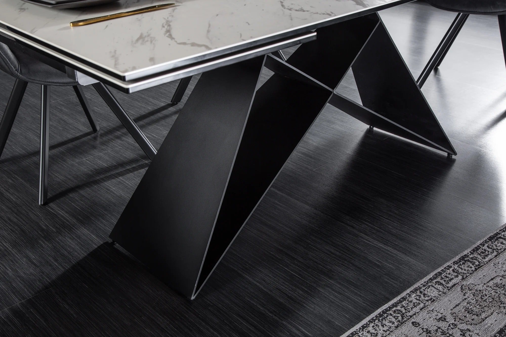 Dining Table Mercury 180-220-260cm Ceramic Marble Look