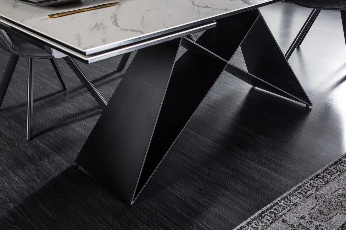 Dining Table Mercury 180-220-260cm Ceramic Marble Look