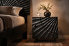Bedside Table Fossil 50cm Mango Wood Black