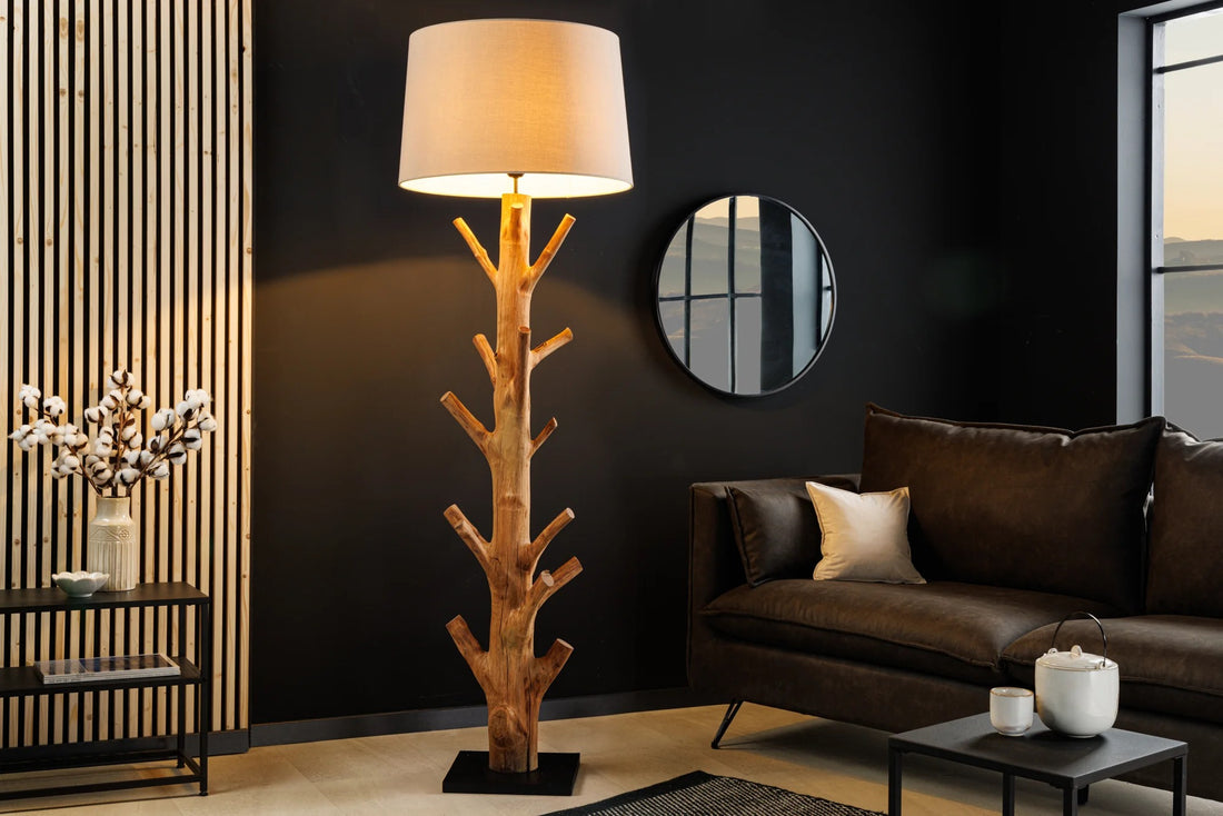 Floor Lamp Tree Nature 177cm Mangosteen Wood Natural