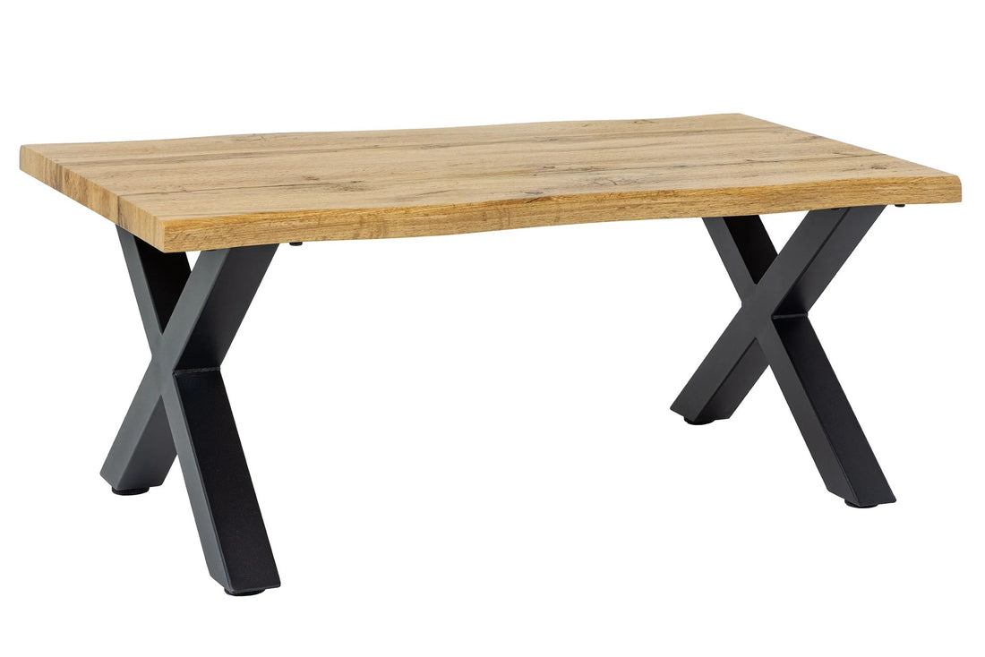 Coffee Table Cortez 90cm Wild Oak Look X-Frame