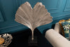 Decorative Sculpture Ginkgo 44cm Metal Silver