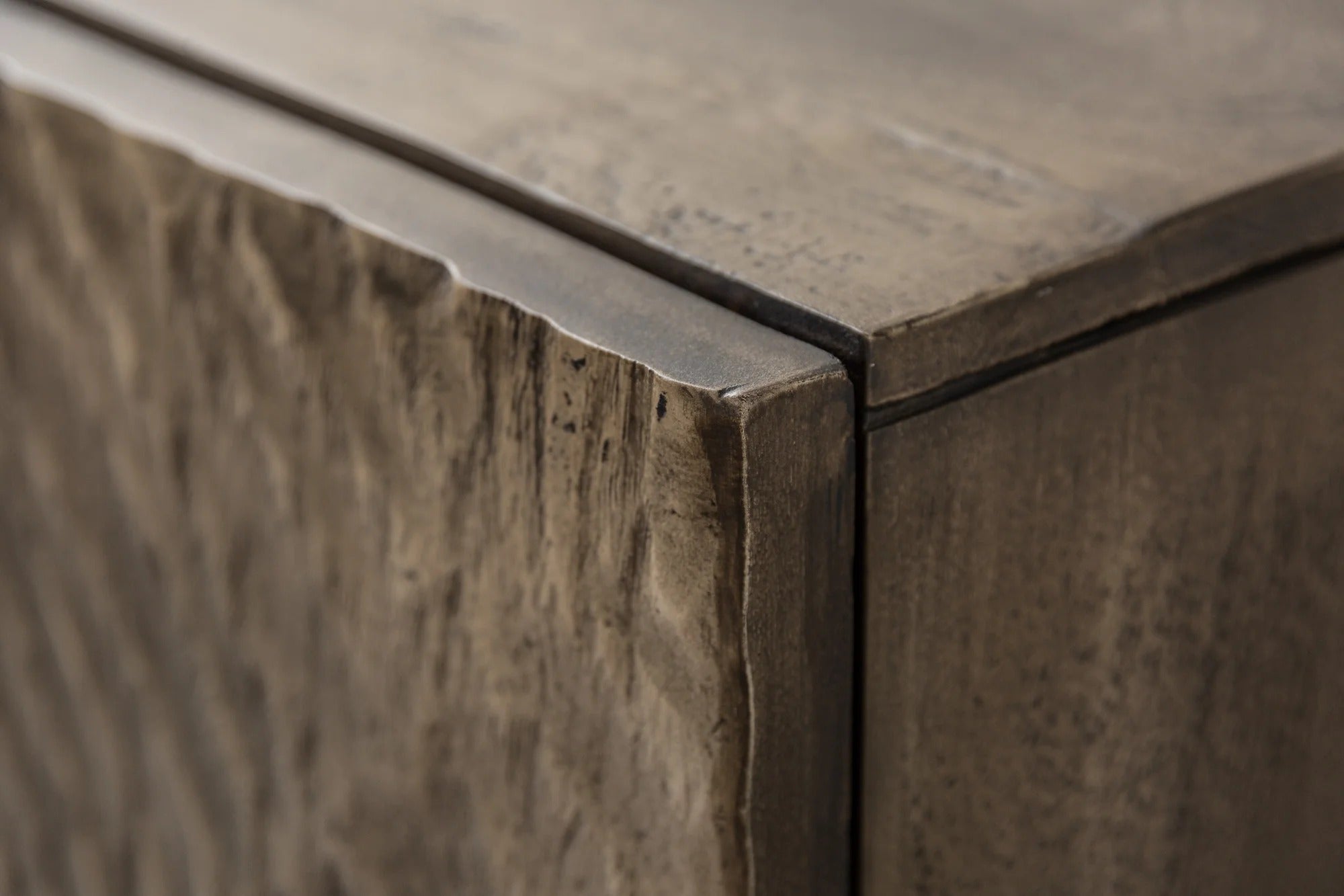 Cabinet Fossil 120cm Acacia Wood Grey
