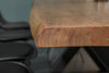 Dining Table Monolith 200cm Acacia Wood Honey X-Frame