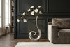 Vase Wave 106cm Metal Silver