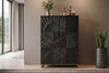 Bar Cabinet Fossil 141cm Mango Wood Black