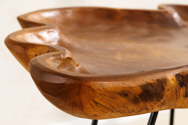 Side Table Wild 65cm Teak Wood Brown