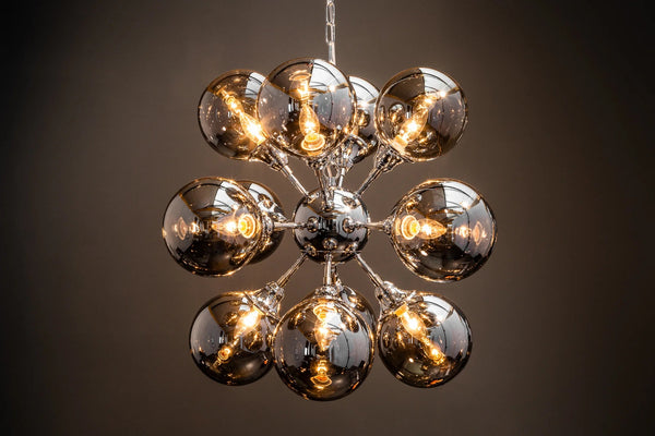 Hanging Lamp Galaxy 72cm Metal Silver