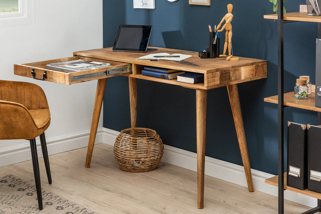 Desk Retro 120cm Mango Wood Natural
