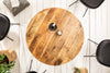Round Dining Table Blacksmith 80cm Mango Wood Natural
