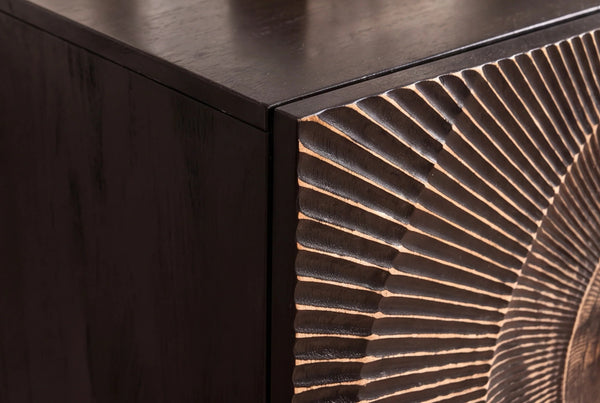 Sideboard Golden Eye 100cm Mango Wood Black