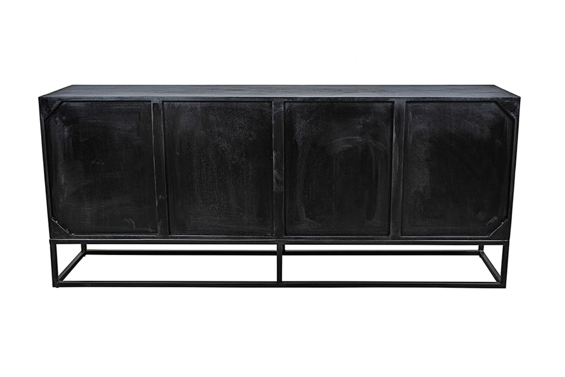 Sideboard Barracuda 177cm Mango Wood Black Teak Wood Brown
