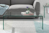 Set Of 2 Nesting Coffee Tables Quartz 60cm/100cm Glass