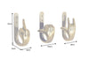 Coat Hook Fingers 17cm Metal Brass