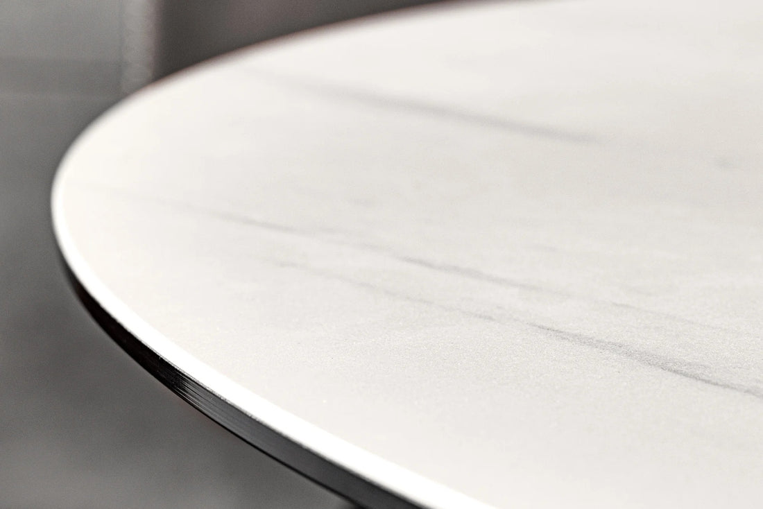 Round Dining Table Orbit 150cm Ceramic White