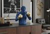 Decoration Figurine Boxer 47cm Polyresin Blue Gold