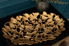 Decorative Bowl Ginkgo 50cm Metal Gold
