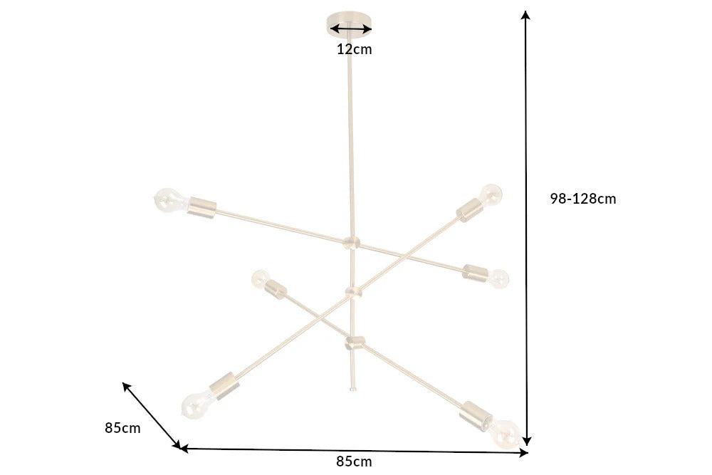 Hanging Lamp Variation 128cm Metal Gold