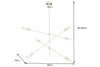 Hanging Lamp Variation 128cm Metal Gold