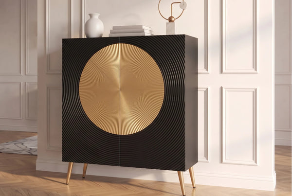 Cabinet Aurum 120cm Mango Wood Black