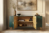Sideboard Golden Eye 177cm Mango Wood Turquoise