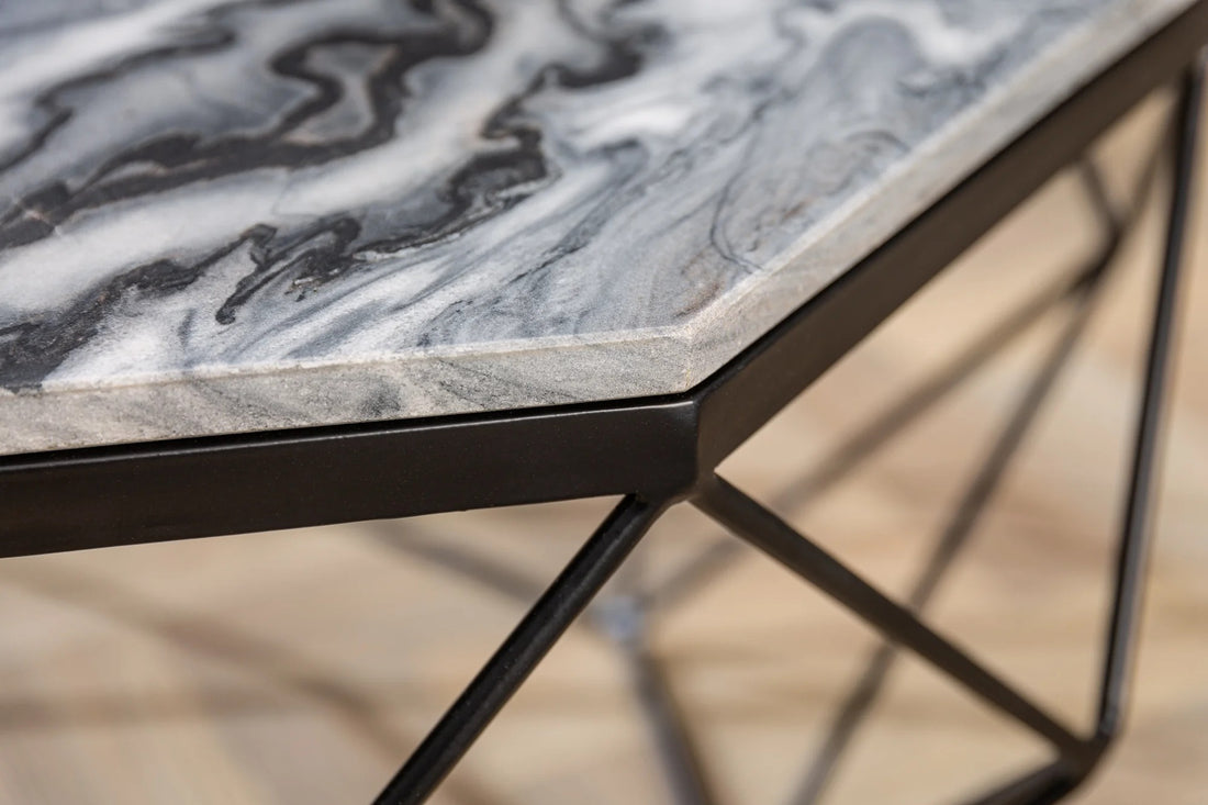 Coffee Table Diamond 70cm Marble Grey