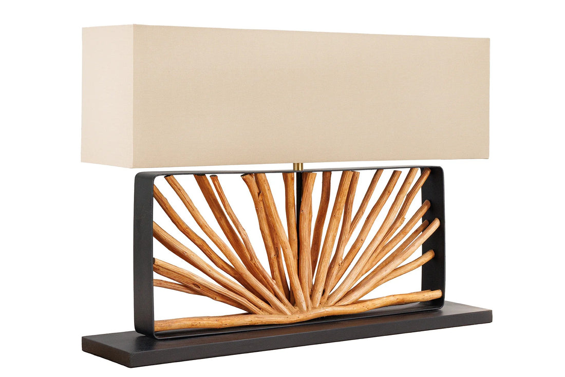 Table Lamp Euphoria 80cm Longan Wood Natural