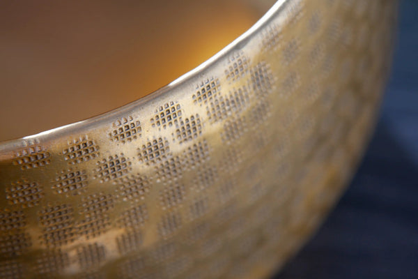 Set Of 2 Flower Pots Orient 29cm/37cm Metal Gold