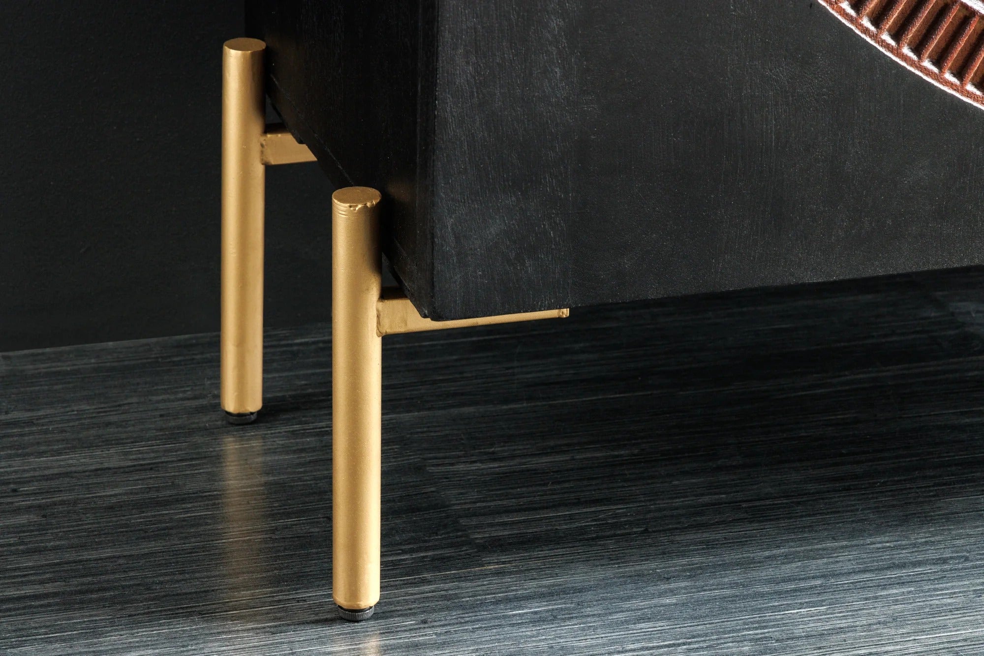 Cabinet Lotus 120cm Mango Wood Black