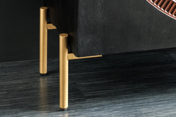 Cabinet Lotus 120cm Mango Wood Black