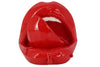 Decoration Figure Lip 25cm Polyresin Red