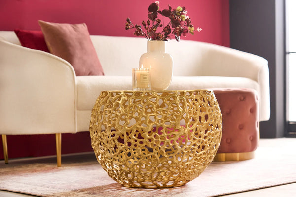 Coffee Table Ambrosia 53cm Metal Gold