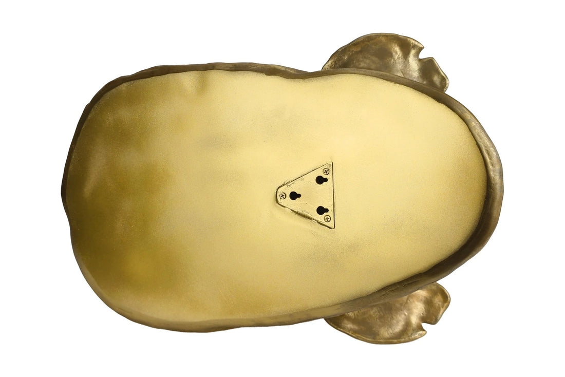 Wall Decoration Rhino 62cm Polyresin Gold