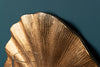 Decorative Wall Candlestick Ginkgo 44cm Metal Gold