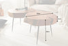 Coffee Table Goa 60cm Acacia Wood Natural Metal Legs