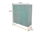 Cabinet Fossil 120cm Mango Wood Turquoise