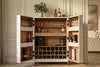 Bar Cabinet Golden Eye 140cm Mango Wood White